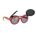 Rot - Front - Mickey Mouse - Kinder zum Hochklappen - Sonnenbrille - Polycarbonate, Gummi