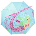 Blau-Pink - Side - Kinder Regenschirm mit 3D-Meerjungfrauen-Design