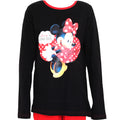 Schwarz-Rot - Back - Disney Mädchen Schlafanzug mit Minnie-Maus-Design