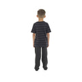 Grau - Back - Tom Franks Jungen Jersey-Schlafanzug mit Streifen