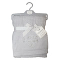 Grau - Front - Snuggle Baby - Decke "I Love My Mummy", bestickt