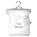 Weiß - Front - Snuggle Baby - Baby-Decke "Just Arrived", bestickt