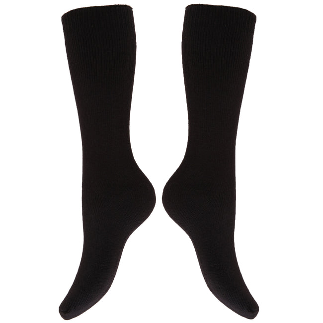 Schwarz - Back - Damen Thermo-Winter-Socken für Gummistiefel, 2 Paar