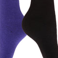Lila-Schwarz - Side - Damen Thermo-Winter-Socken für Gummistiefel, 2 Paar