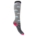 Rose-Daisy-Regenschirm - Side - Damen Hyperwarm lange Thermal Gummistiefel Socken (3 Paar)