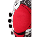 Kohle-Rot - Back - Brave Soul Herren Weihnachtspullover mit gepolsterten Bauch Weihnachtsmann Design